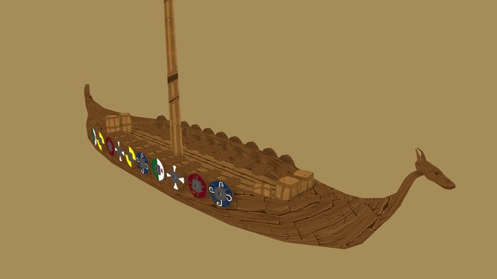 Viking Boat (drakaar) 3D Model