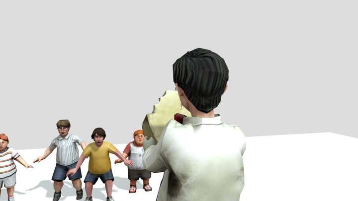 Ice scream 8 update rod's face 3D Model