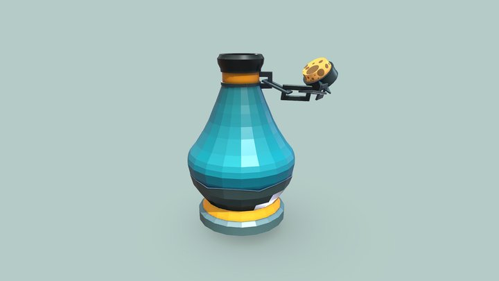 LowPoly ManaPotion 3D Model