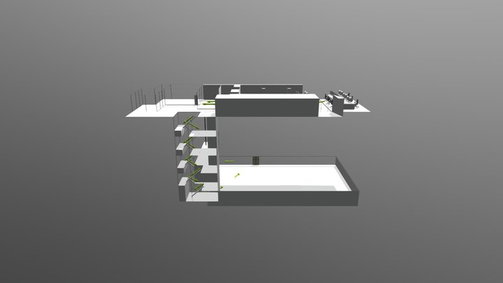 Floor Plan London Office V2 3D Model