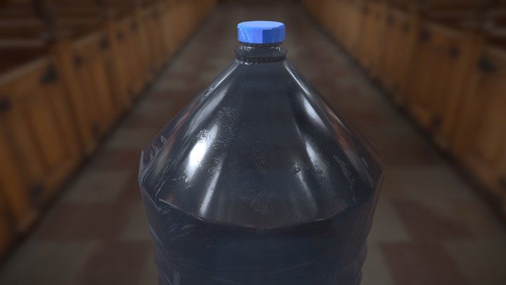 Plastic Water Botle 3D Model