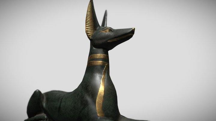 Anubis Statue 3D Model