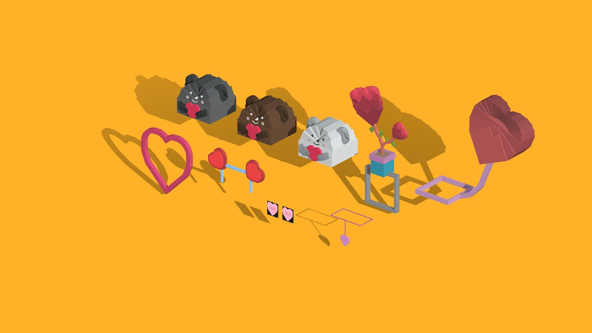 PixelMine | Cosmetic Valentines Hat Models — Sketchfab embed 3D viewer
