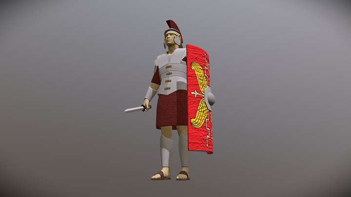 Claudius Marcellus (Roman Soldier) 3D Model
