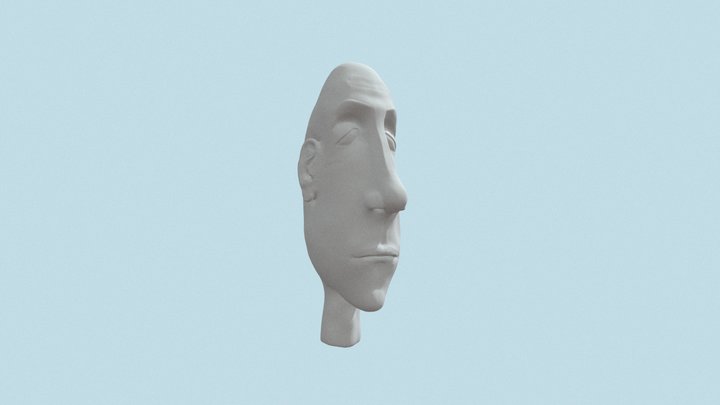 Long Face 3D Model