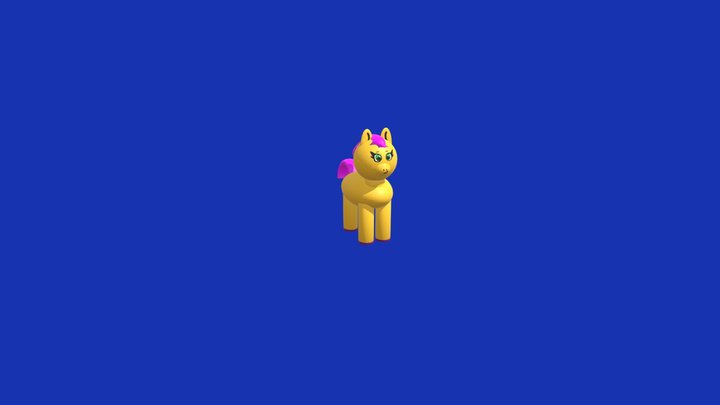 my_little_pony_sunny_sculpted_not_rigged 3D Model