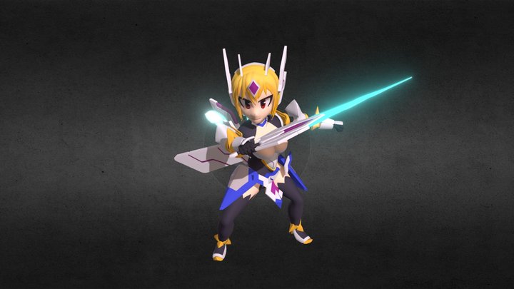 4* Cyborg Lilith 3D model / Brave Fontier 3D Model