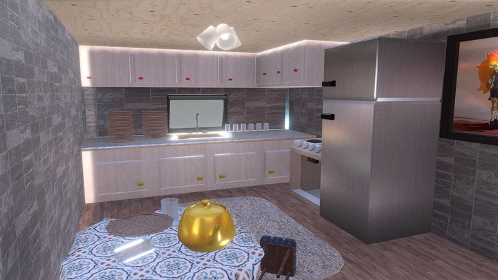 casa vazia recem abandonada 3D Model
