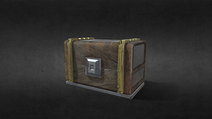 Prop Chest Ready For Sketch Fab 3D Model