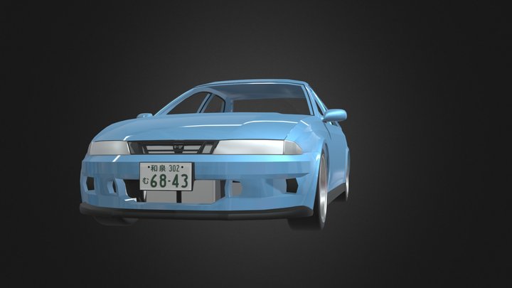 90s-00s Japanese Sedan 3D Model