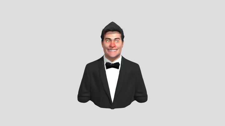 person in formal attire 3D Model