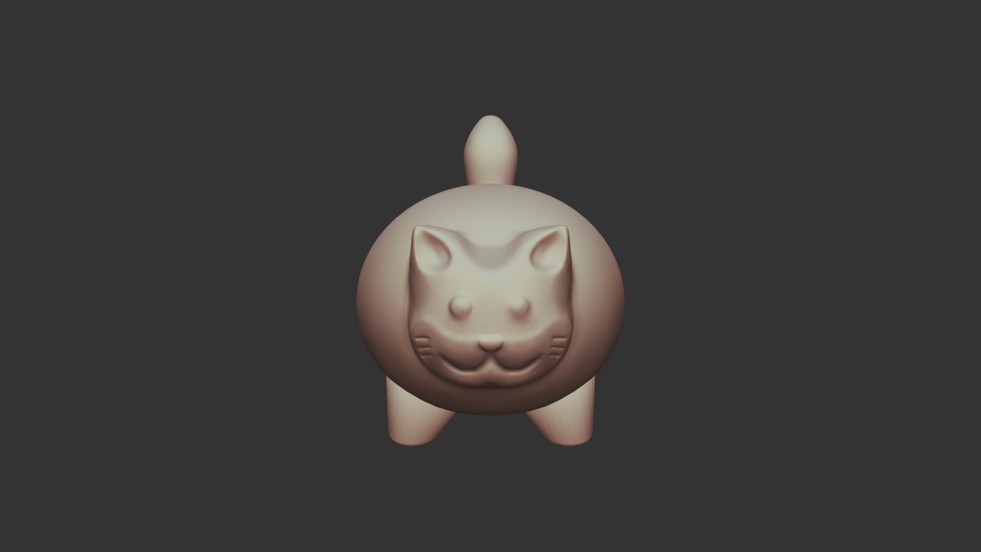 Stressball Cat - 3d Model By Facity [beebd39] - Sketchfab