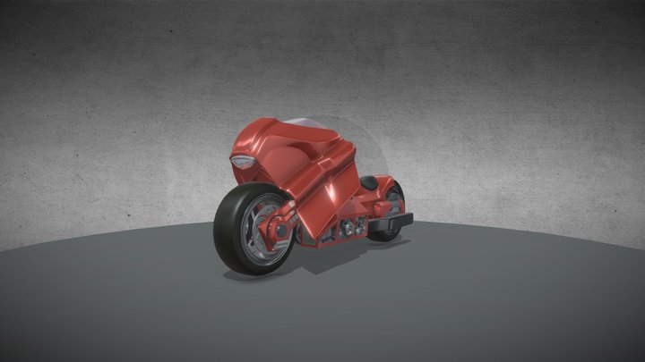 ZLR 750b "Lionheart" Sci-fi Motorcycle 3D Model