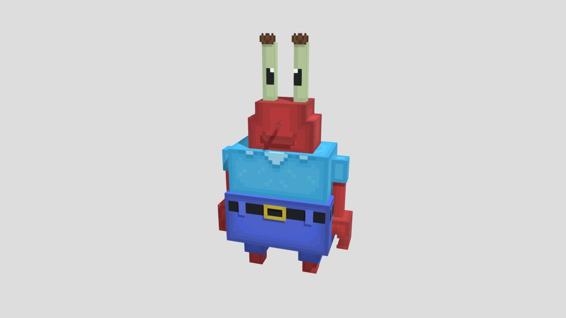 Mr Krabs Minecraft Model 3d Model By Knightein Knighteinmodels Beed870 Sketchfab 