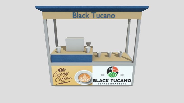 Coffee Stand 3D Model