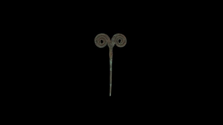 Metal Hairpin 3D Model