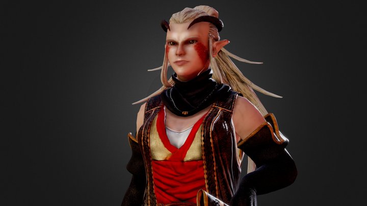 Dragon Elf 3D Model