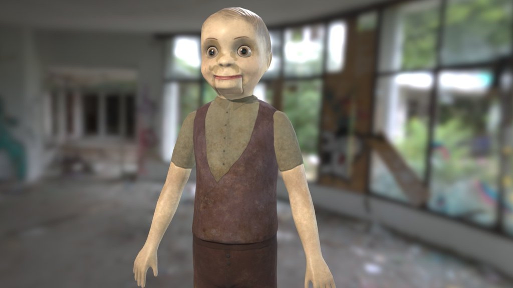 Haunted Ventriloquist Doll 3D model by Sergi Nicolas (snicolast