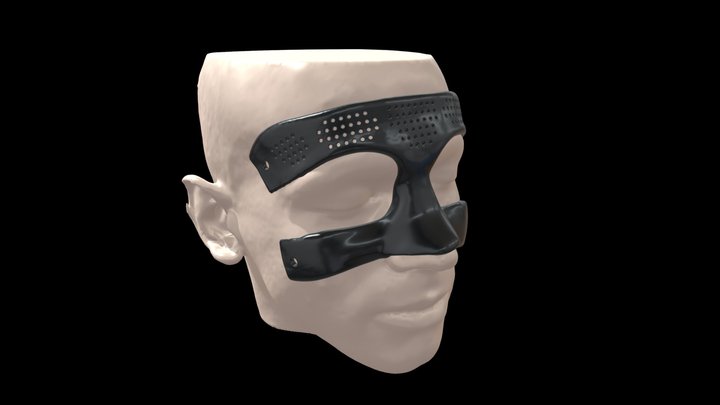 Mascara de Futbolista V3 3D Model
