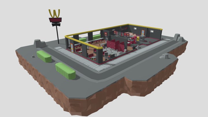 cafe mc 3D Model