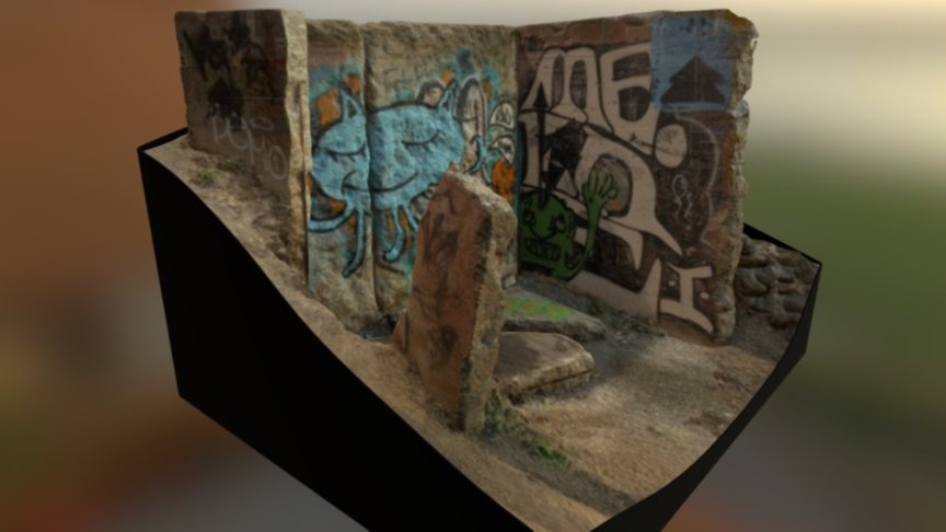 Abandoned bunker remains