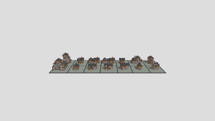 Houses Pack #3 3D Model