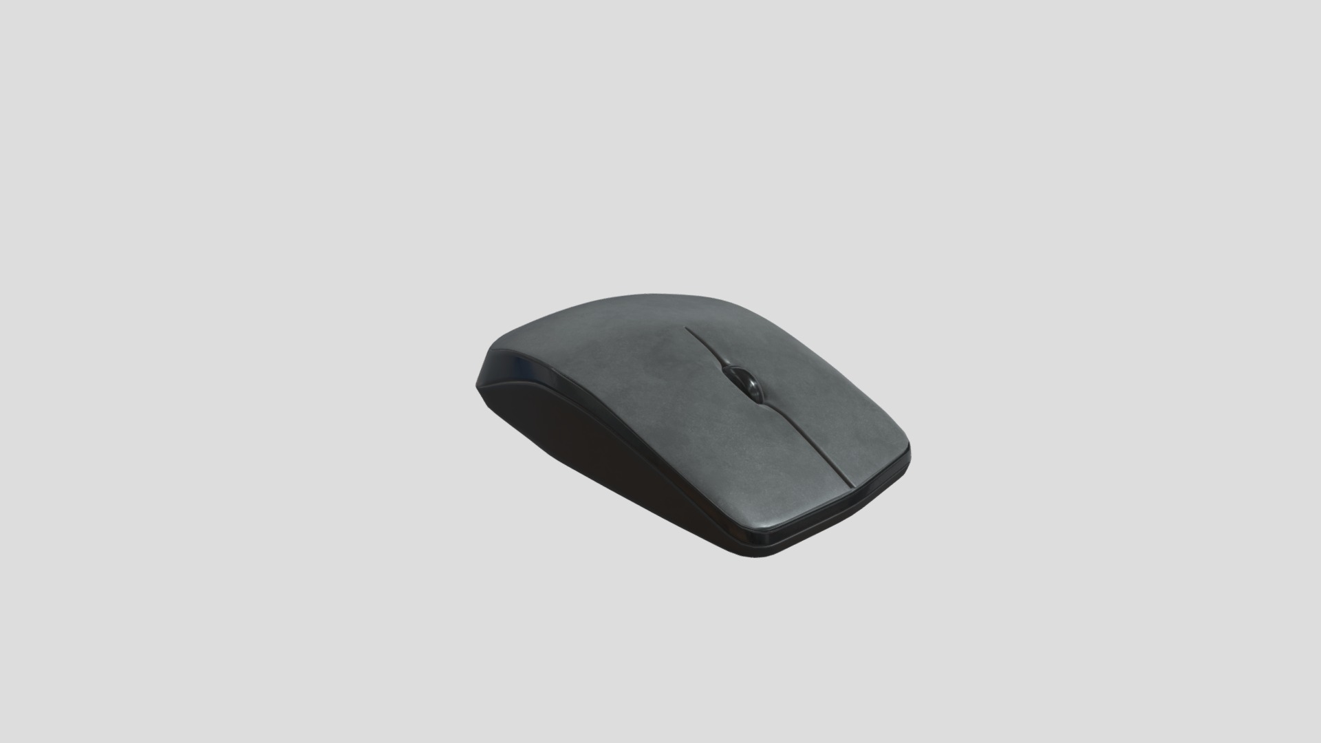 3D model Generic Computer Mouse - This is a 3D model of the Generic Computer Mouse. The 3D model is about a black computer mouse.