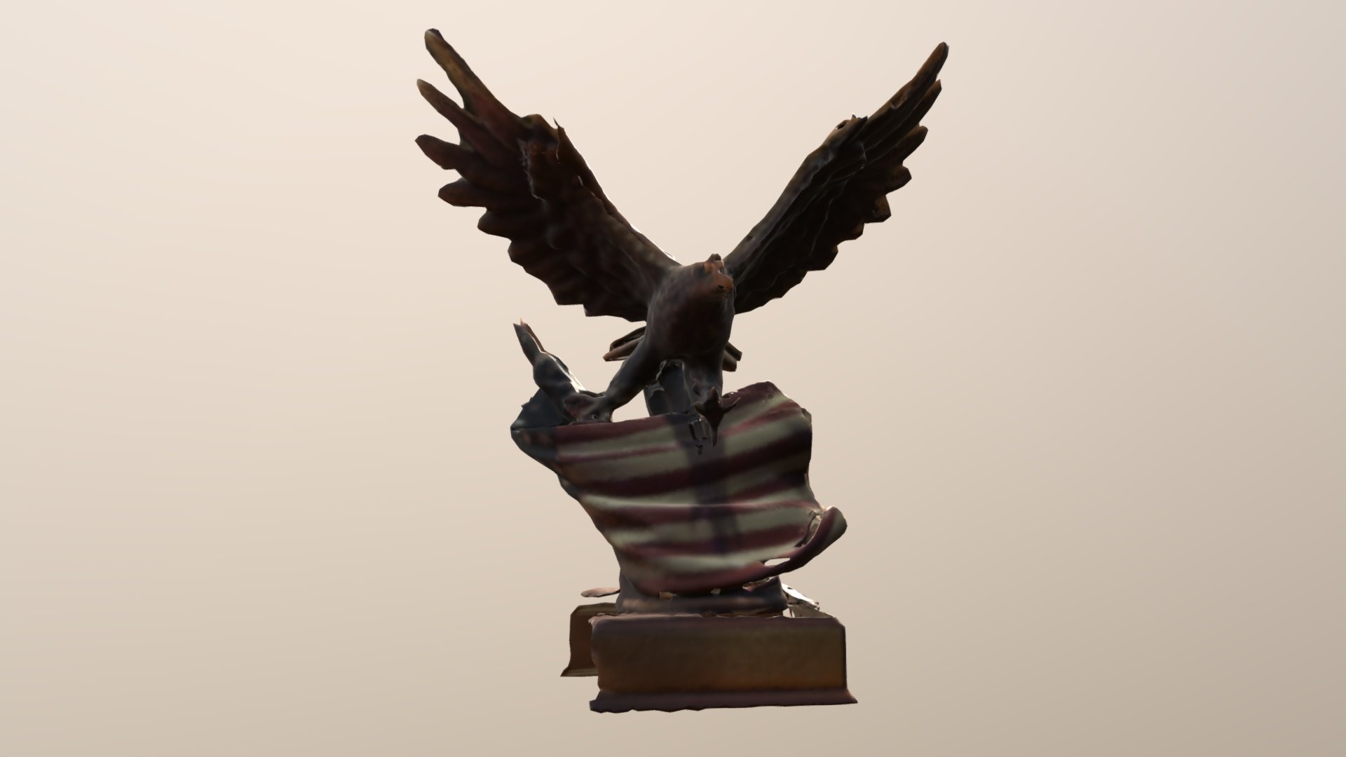 American Eagle Statue — Sketchfab embed 3D viewer