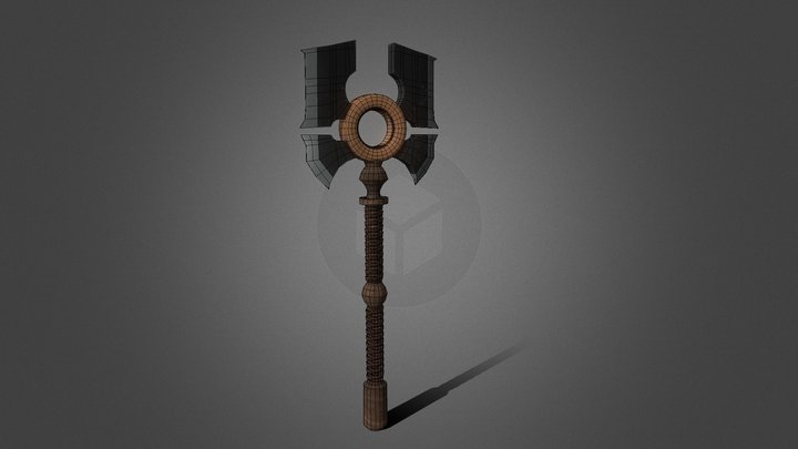 Great Axe Two Faced 3D Model