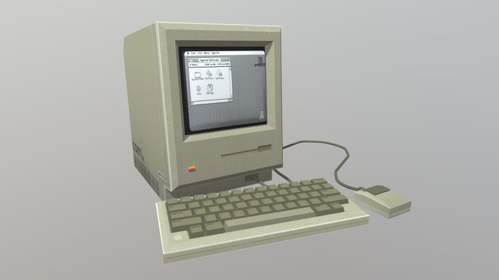 Cortland 256k Personal Computer System 3D Model
