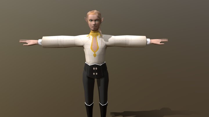 Dark Elf Model 3D Model