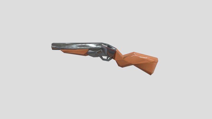 Low-Poly Shotgun 3D Model