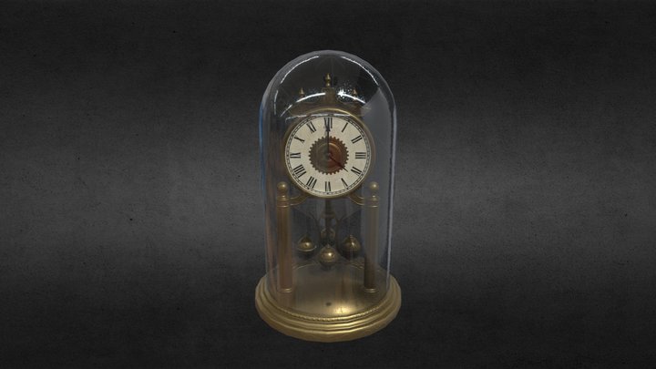 clock man head 3D Model