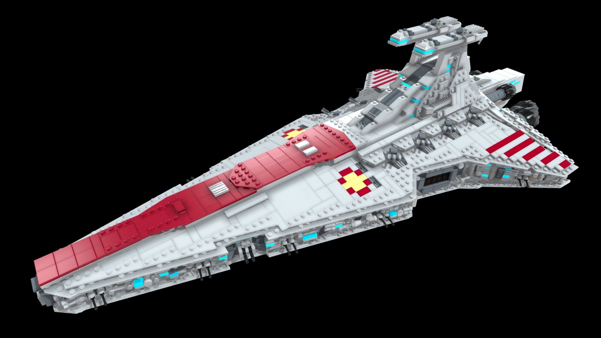 Venator LEGO Attack Cruiser - Smaller Version - Buy Royalty Free 3D ...