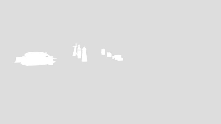 ДЗ силуэты 3D Model