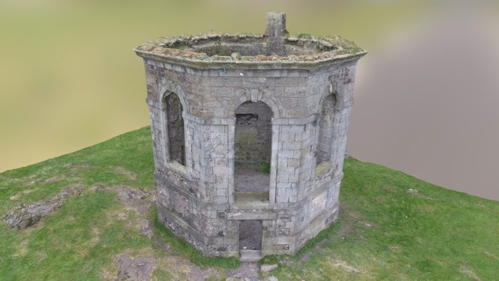 1. Castle Semple Temple - optimised mesh [33k] 3D Model