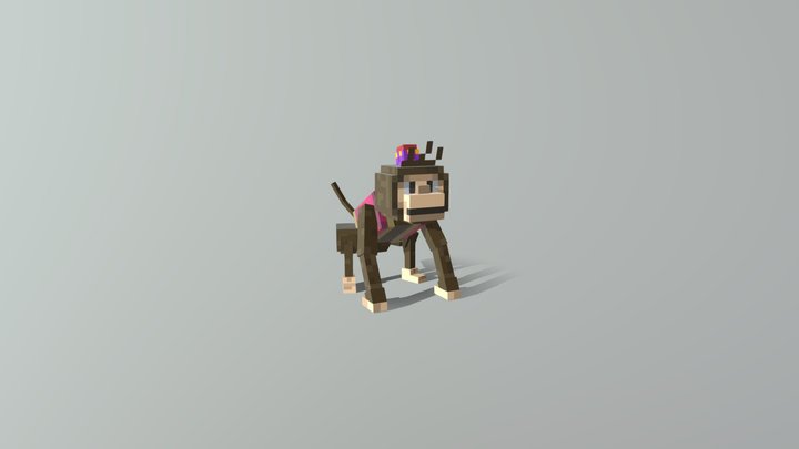 Abu the monkey 3D Model