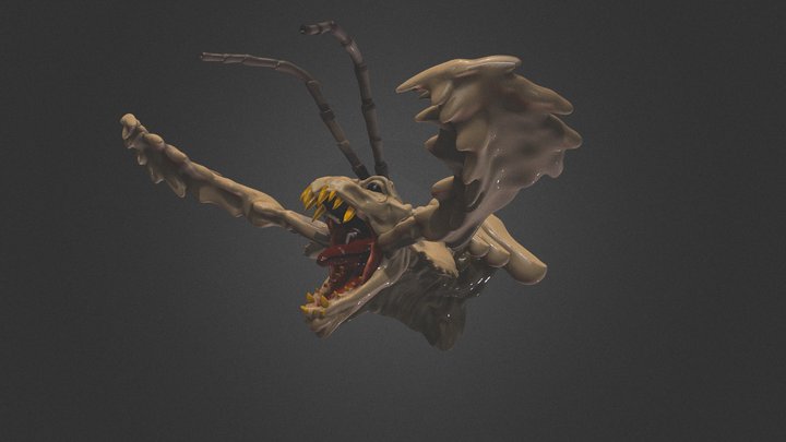 Onironauta VR 2019-12-19_Insect_dragon 3D Model