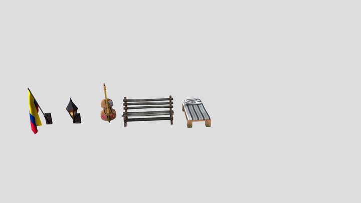 DAE 5 Finished props - CARTAGENA 3D Model