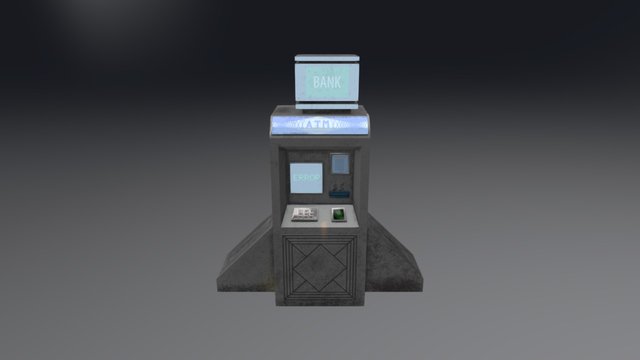 Sci-fi ATM 3D Model