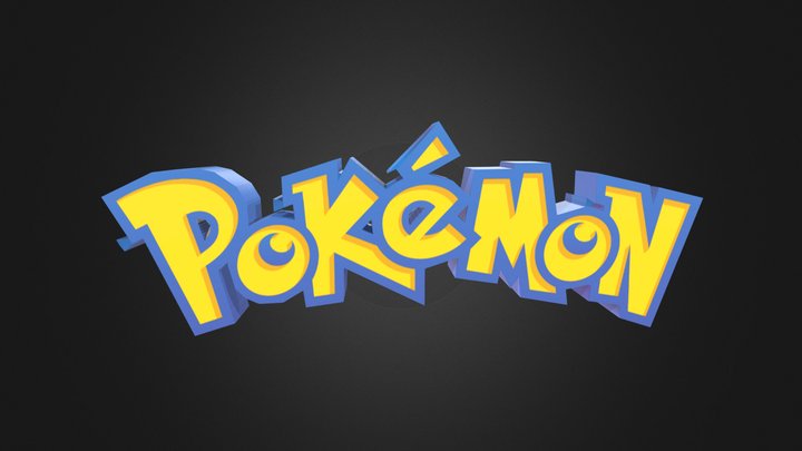Pokémon Logo 3D Model