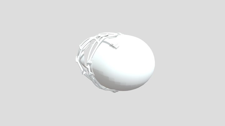 10503 Football Helmet V1 L3 3D Model