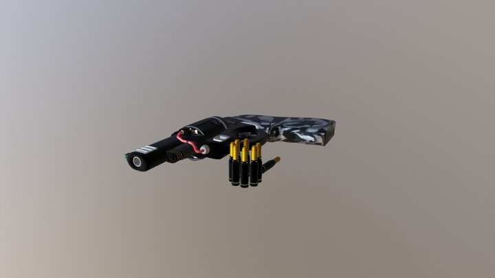 Si-fi Revolver 3D Model