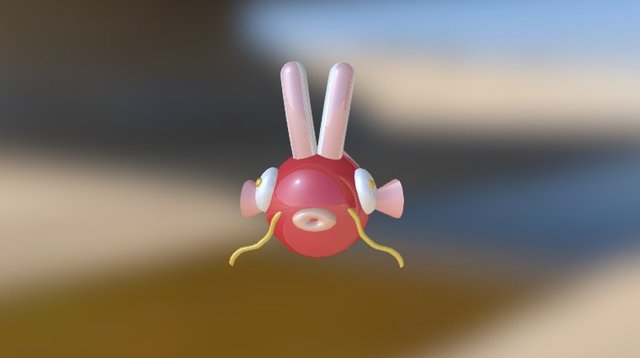 兔魚 3D Model