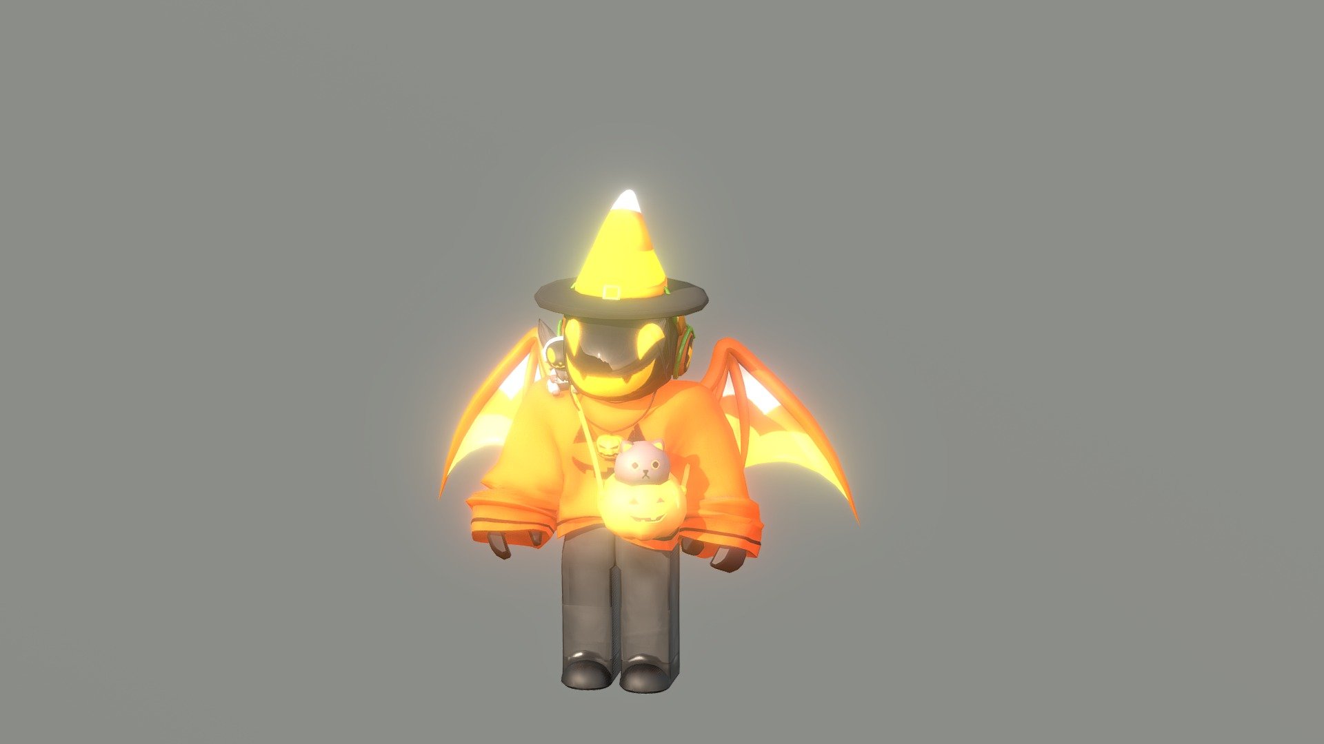 Pumpkrin 3d model by pumpkin the protogen pumpkintheprotogen