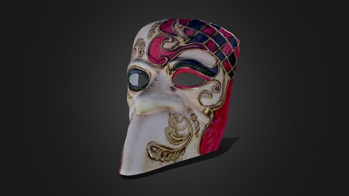 Carnival mask - Venice 3D Model