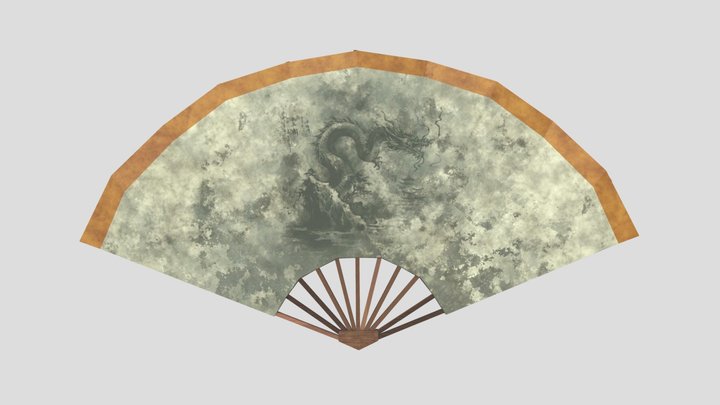 Prop 3 - Hand Fan 3D Model