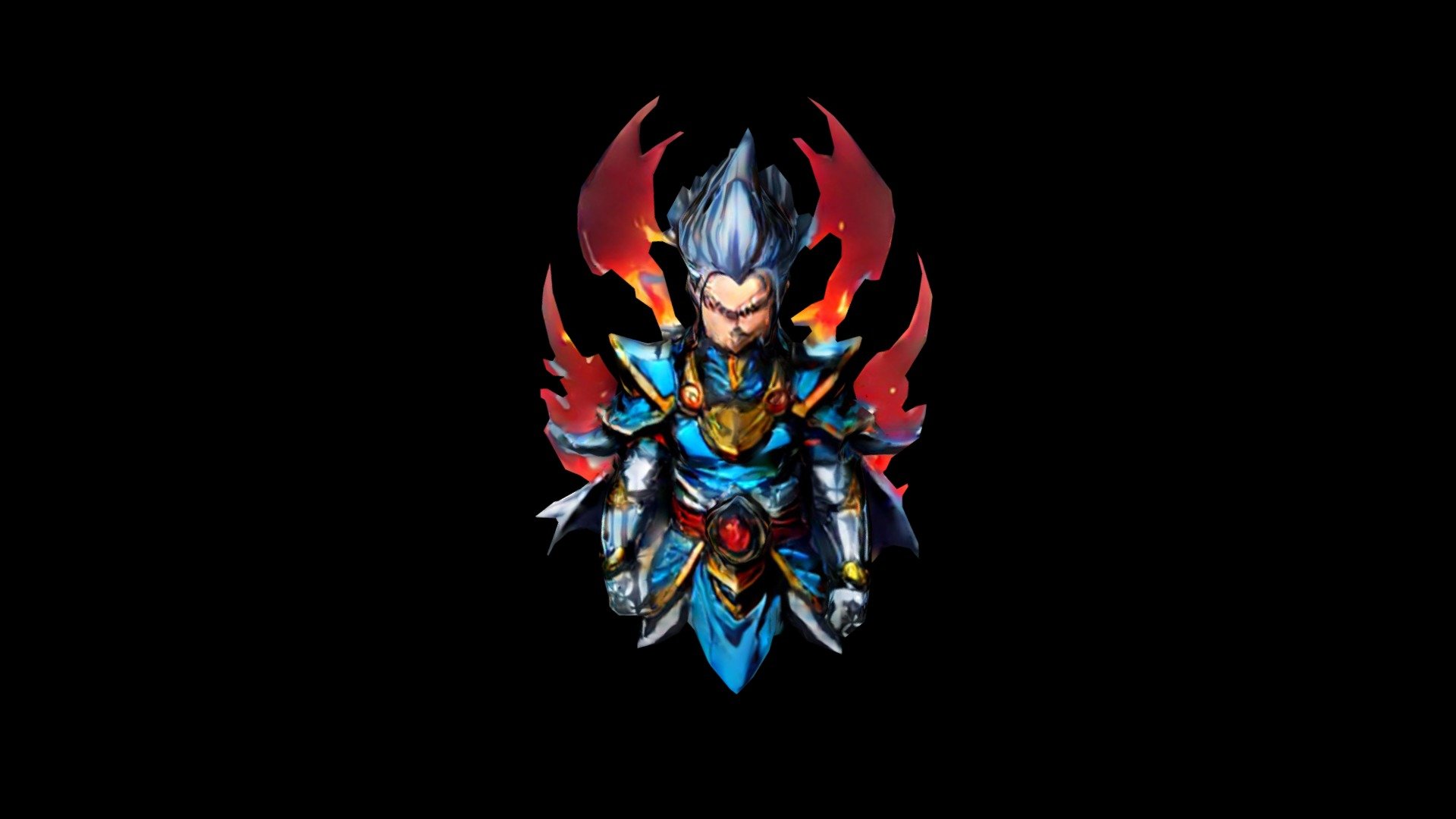 "Lady Asna A Powerful Fighter Battling with Flut Download Free 3D