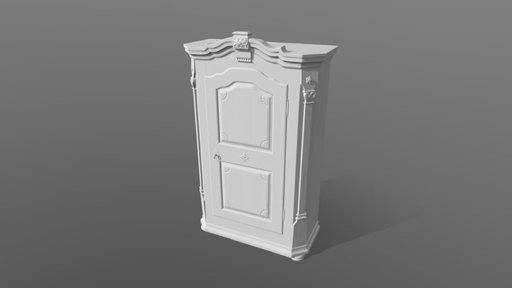 Farmhouse Cupboard - Revopoint Trackit – Kostenloses 3D-Modell STL