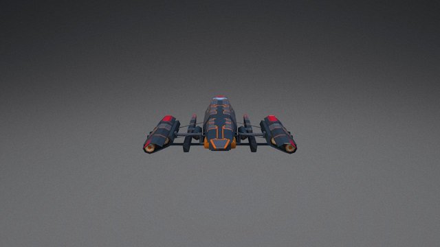 Spaceship Ares 3D Model